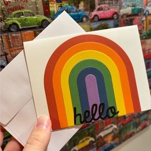 🌈 3 for $10 - Hello Greeting Card